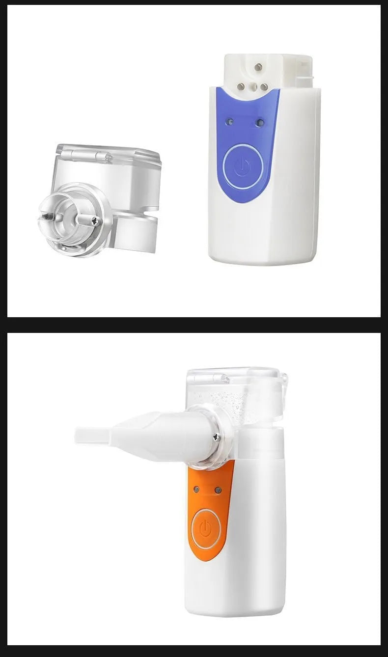 Handheld USB nebulizer spray machine with columnar design for household drug atomization
