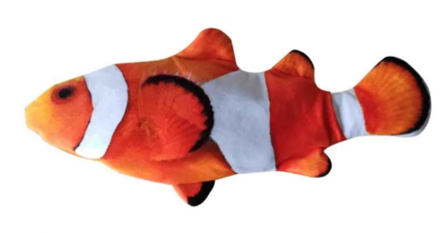30cm long multicolour electric jumping fish simulation cat toy with USB cable