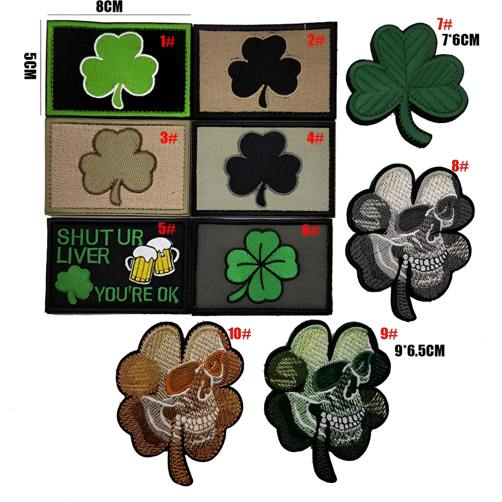 Embroidered fabric badge with Velcro backing showing detailed embroidery on nylon polyester material