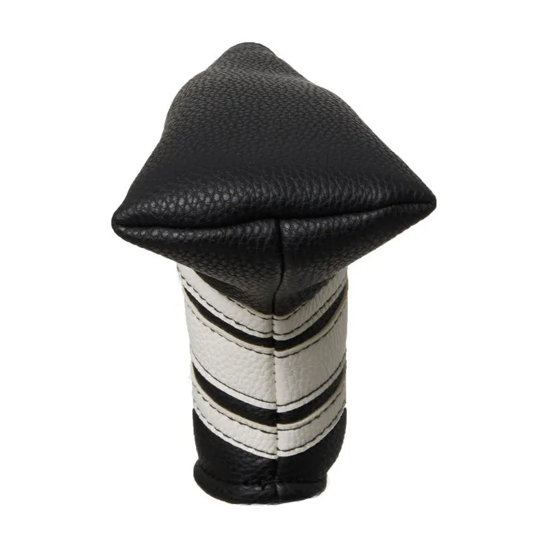 Black PU leather golf club push rod protective sleeve for shaft and handle protection