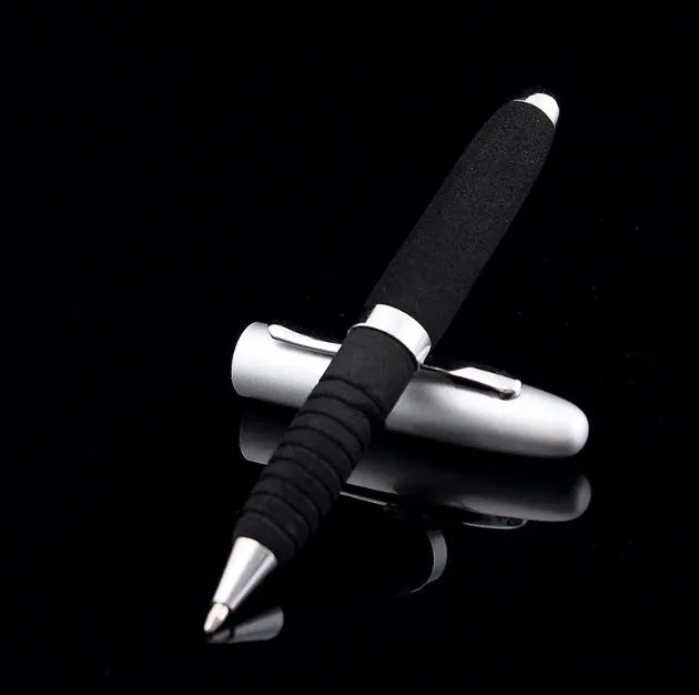 EVA metal cap mini ballpoint pen with 1.0mm tip in compact 112mm size