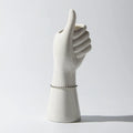 Ceramic human body figurine vase with colour glaze finish, 19cm girl style, on a shelf