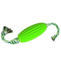 Interactive dog toothbrush toy in corn shape, TPR material, Green colour, for cleaning teeth