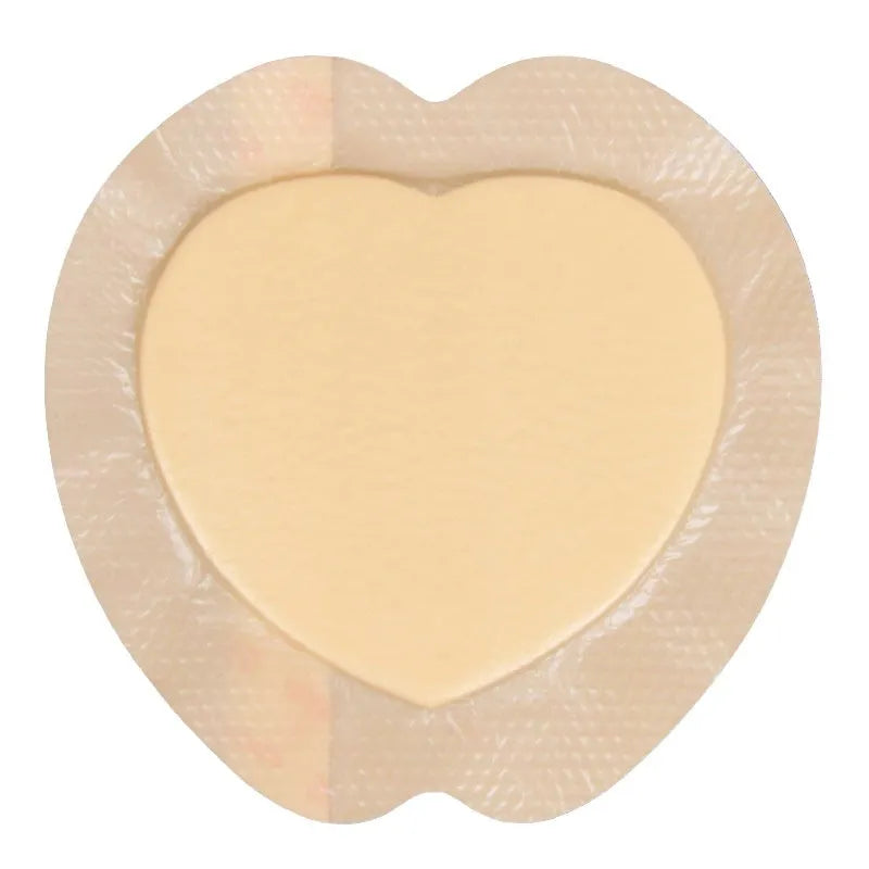 Large skin-coloured silicone gel foam bedsore dressing for pressure ulcer prevention
