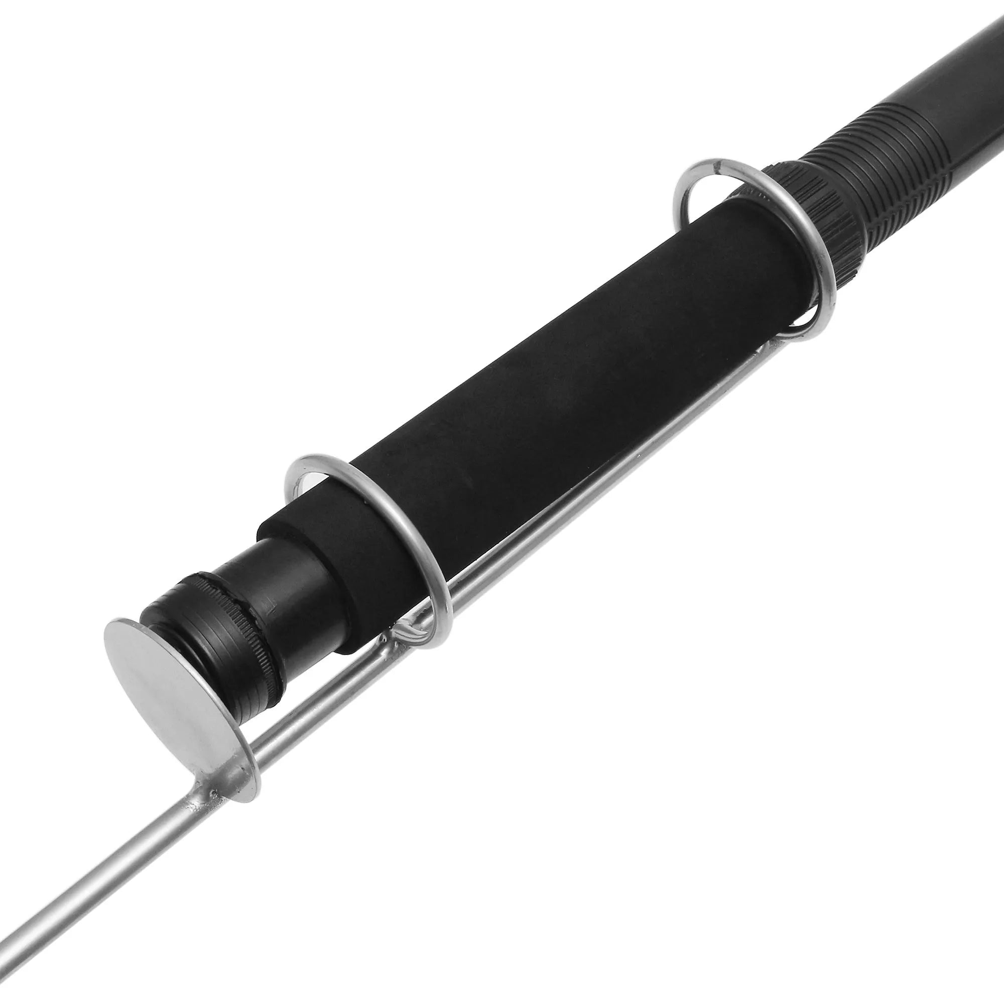 LED fishing rod light with telescopic pole showing 96 white LEDs and remote control