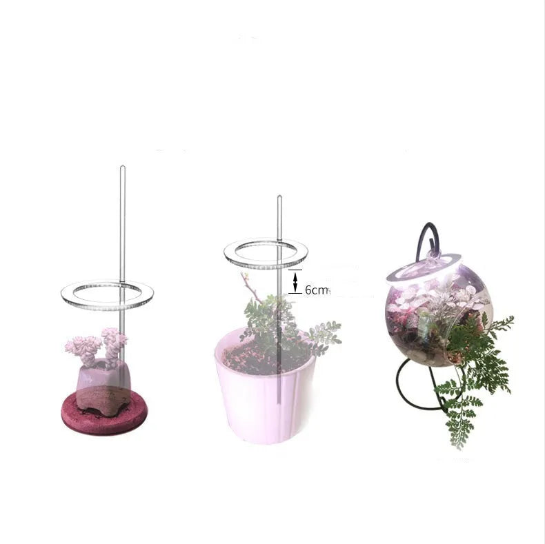 LED grow light with transparent housing and yellow LEDs mounted on acrylic stick