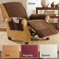 Polyester sofa cushion slipcover in lamb wool colour with universal fit for furniture protection