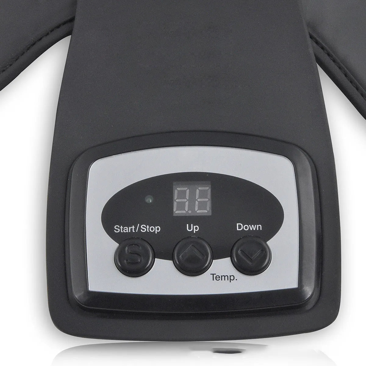 Knee massager unit with infrared heat, knee pad, shoulder pad, and power adaptor
