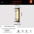 50cm aluminium strip wall lamp with IP65 waterproof rating for outdoor garden use
