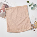 Black mesh belly band body sculpting strap for post-partum waist trimming on a mannequin.