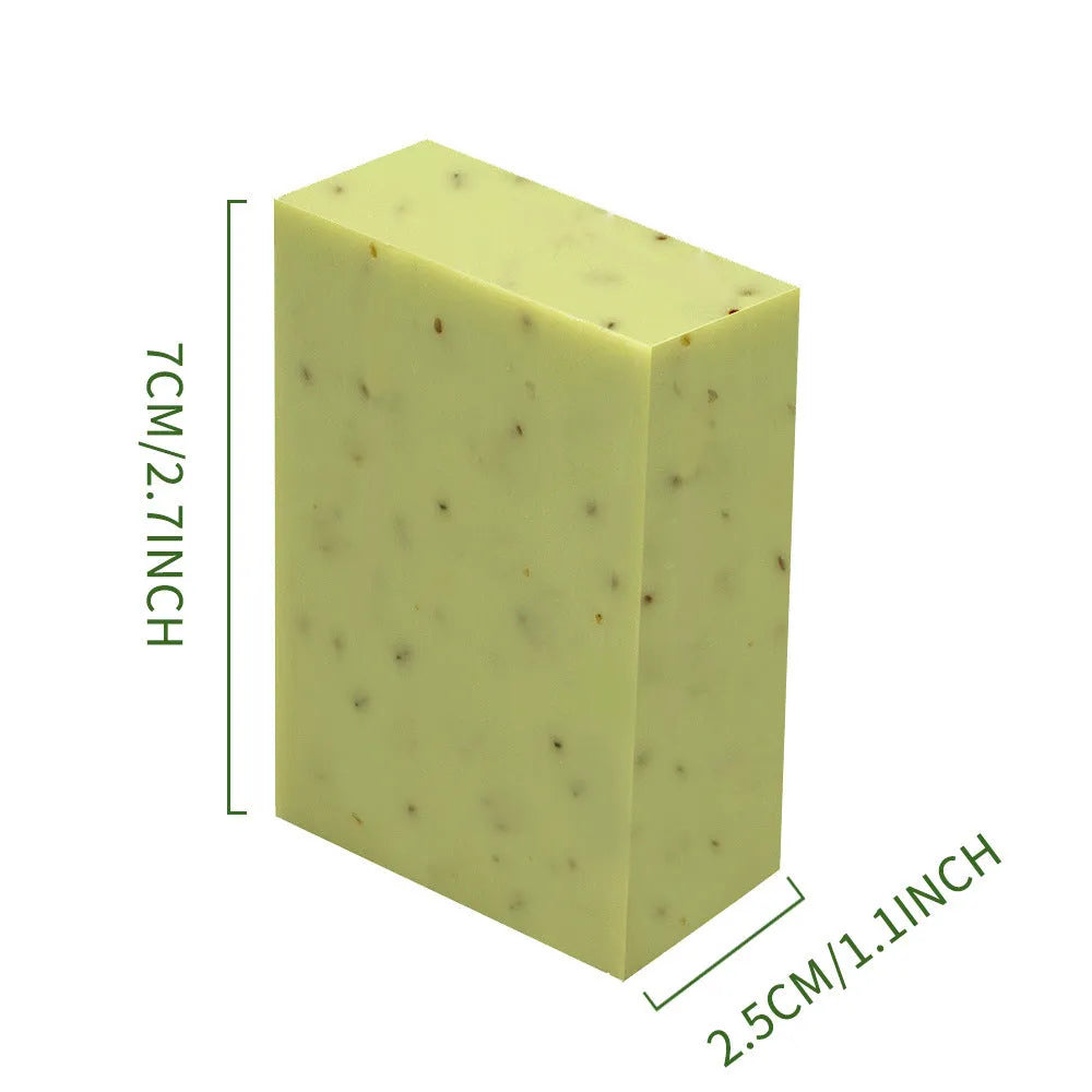 Handmade frosted essential oil soap bar in 100g size with choice of scents.