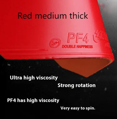 Fast Attack Sticky Classic-50 table tennis racket with red anti-rubber on a wooden blade.