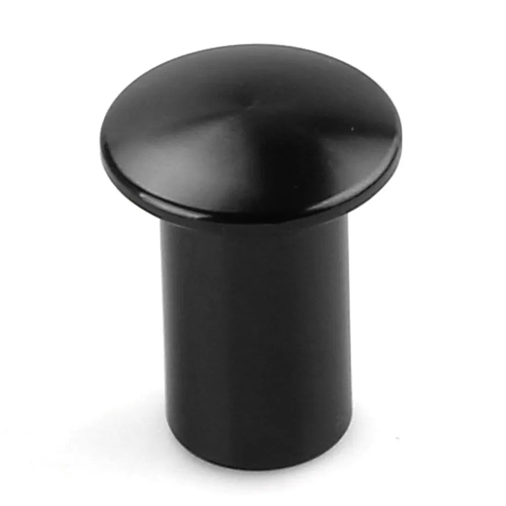 Aluminium alloy drift handbrake button cap in gold, silver, black, blue, and red colours.