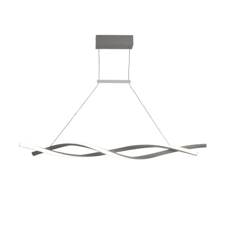 Nordic modern minimalist LED pendant light in gold finish with 32W, for living or dining room