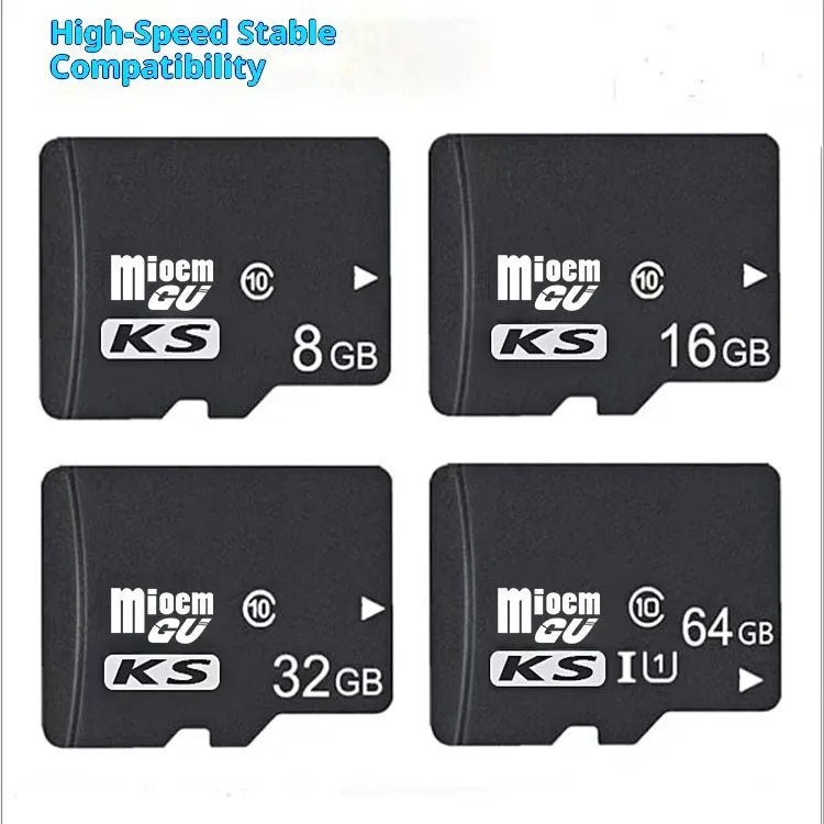 Black C10 high-speed 32GB TF memory card for mobile phone, camera, and driving recorder, 15x11x1mm