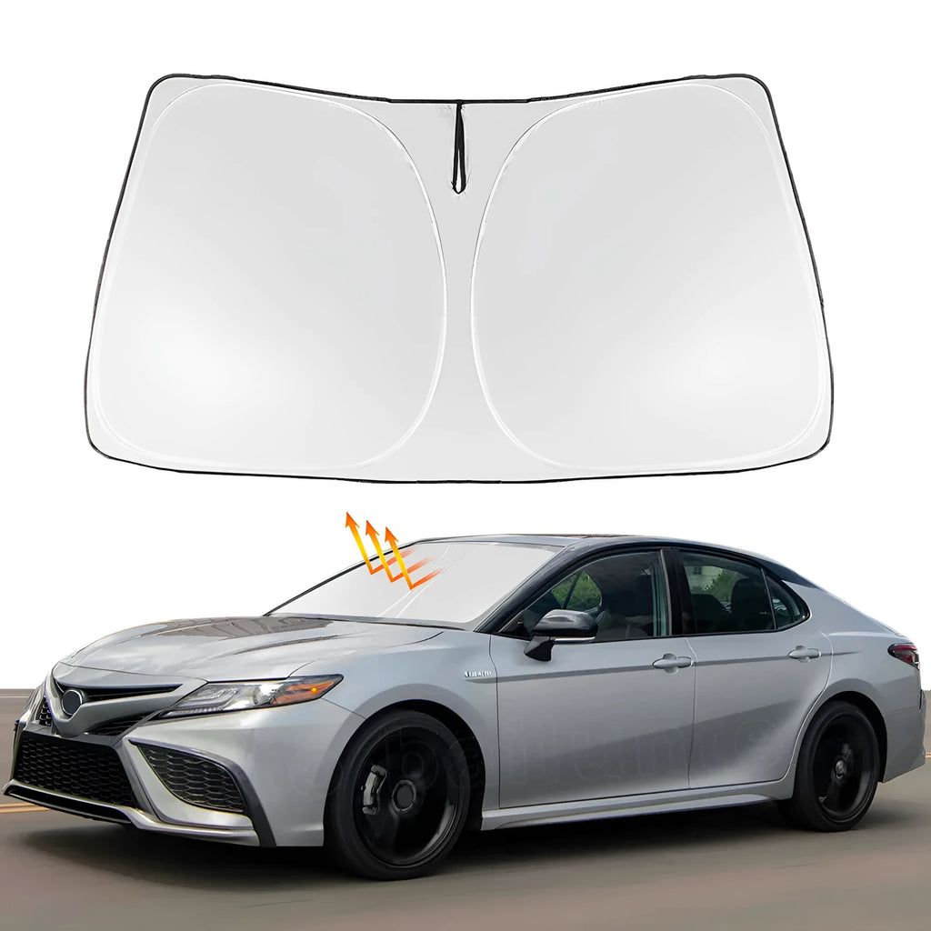 Silver tape car windshield sunshade cover for NOAH XOVY 90 series vehicle.