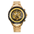 MCE men's mechanical anti-shock explosion-proof watch with luminous hands on dial.