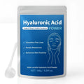 Container of hyaluronic acid powder with 150g net weight for DIY skincare