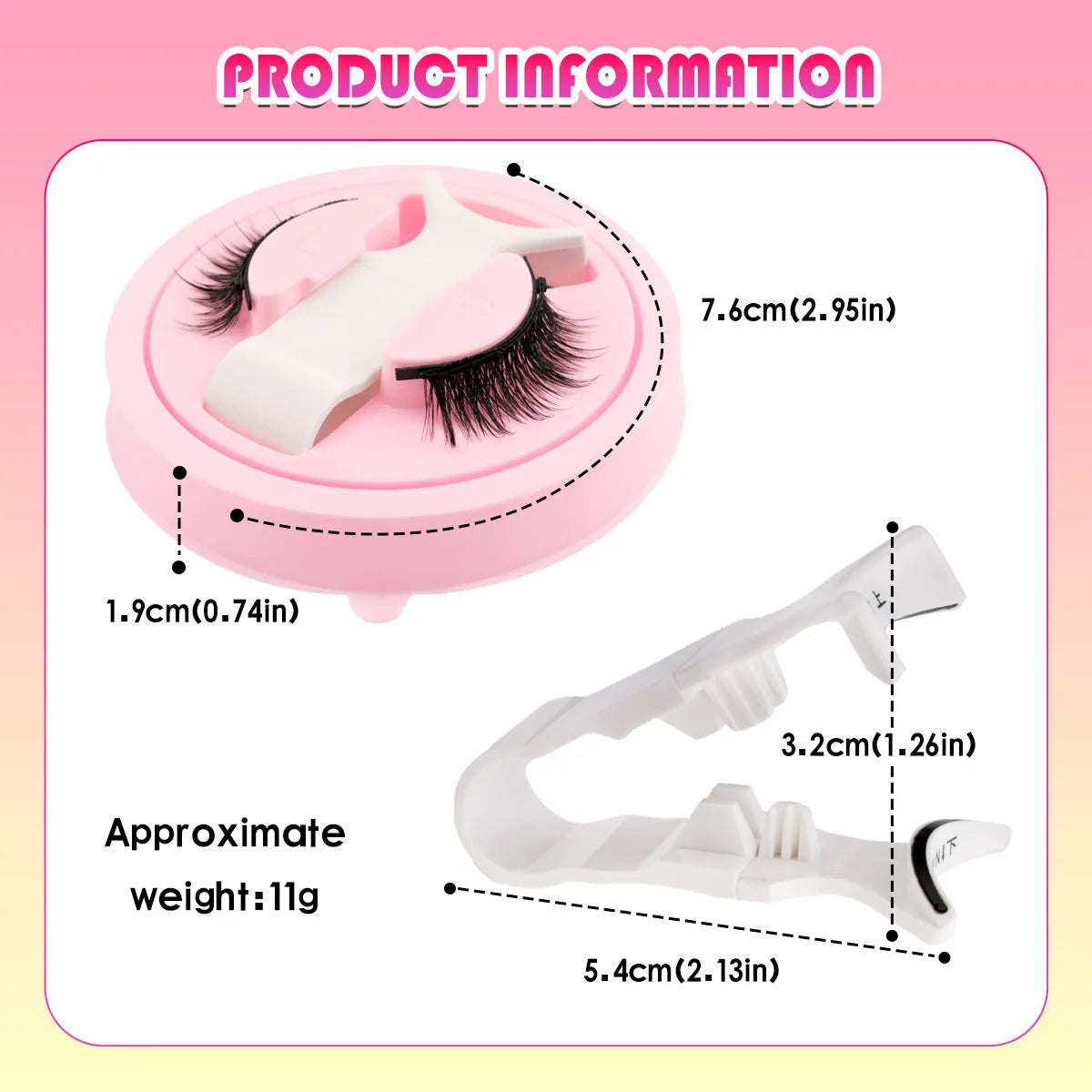 Set of five reusable waterproof false eyelashes in natural thick styles LZ03 LZ04 LZ05 LZ08 LZ14.