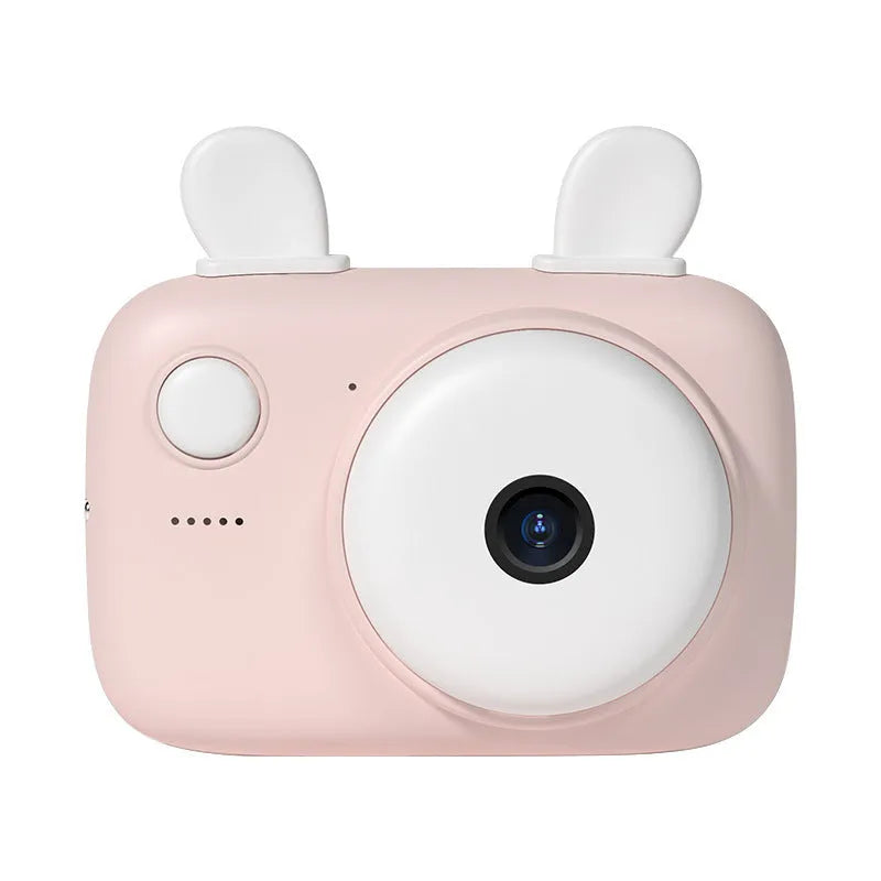 Macaron-themed A2 kids digital camera with lanyard, shown in green colour with 2.4-inch screen.