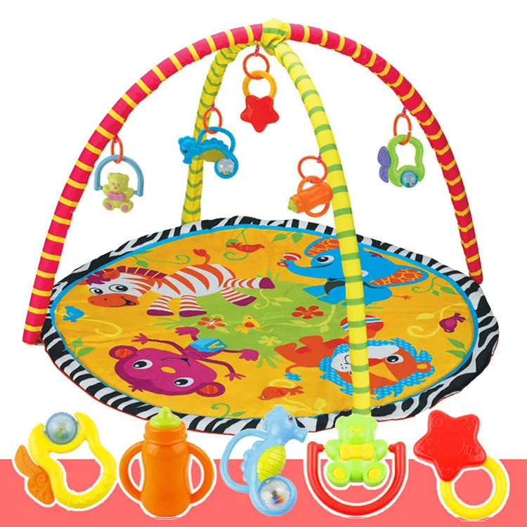 Velvet baby gymnastic blanket with animal designs for teenagers