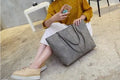 European simple fashion shoulder bag handbag in black or grey colour for spring summer 2021