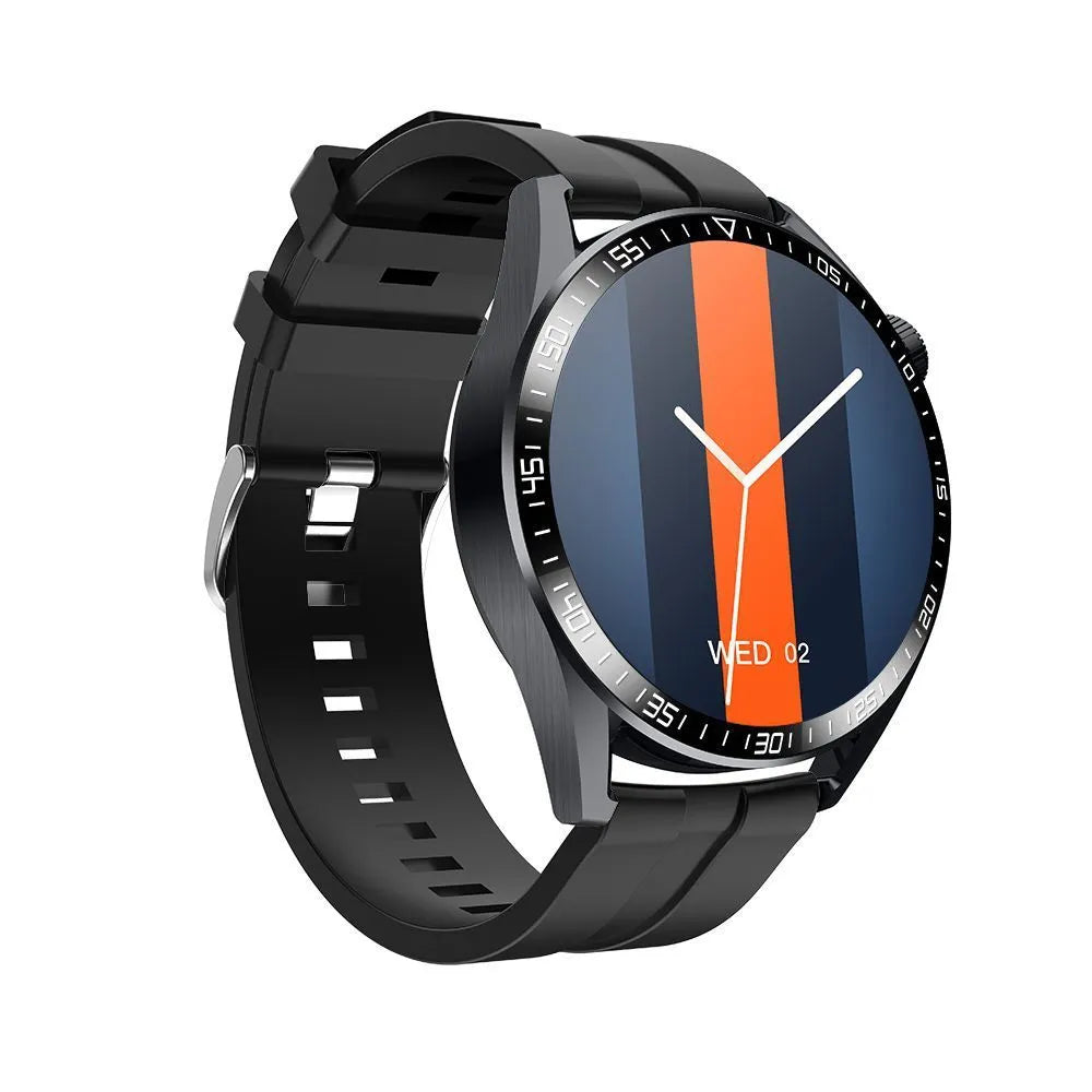 GS3 Max smartwatch in black or silver on wrist, showing health stats on 1.35-inch IPS screen