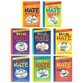 Big Nate 8-book box set collection by Lincoln Peirce with eight paperback volumes in a cardboard slipcase