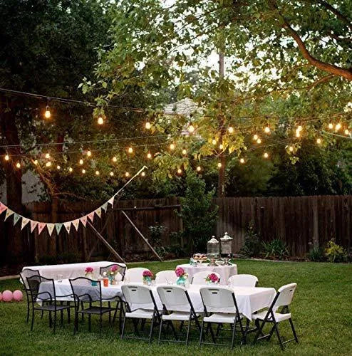 Waterproof LED outdoor solar string lights with PVC shell, 7m length, 5 lights, for garden patio decor