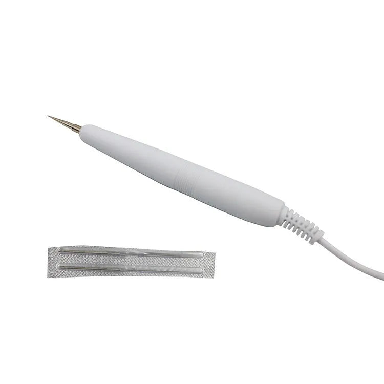 White electronic spot and mole removal beauty instrument for commercial salons with multiple power supply options
