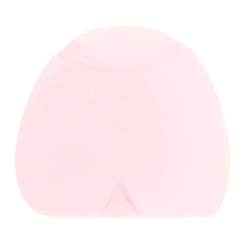 Simple solid colour cold compress cap in black, shown fully enclosing a head.