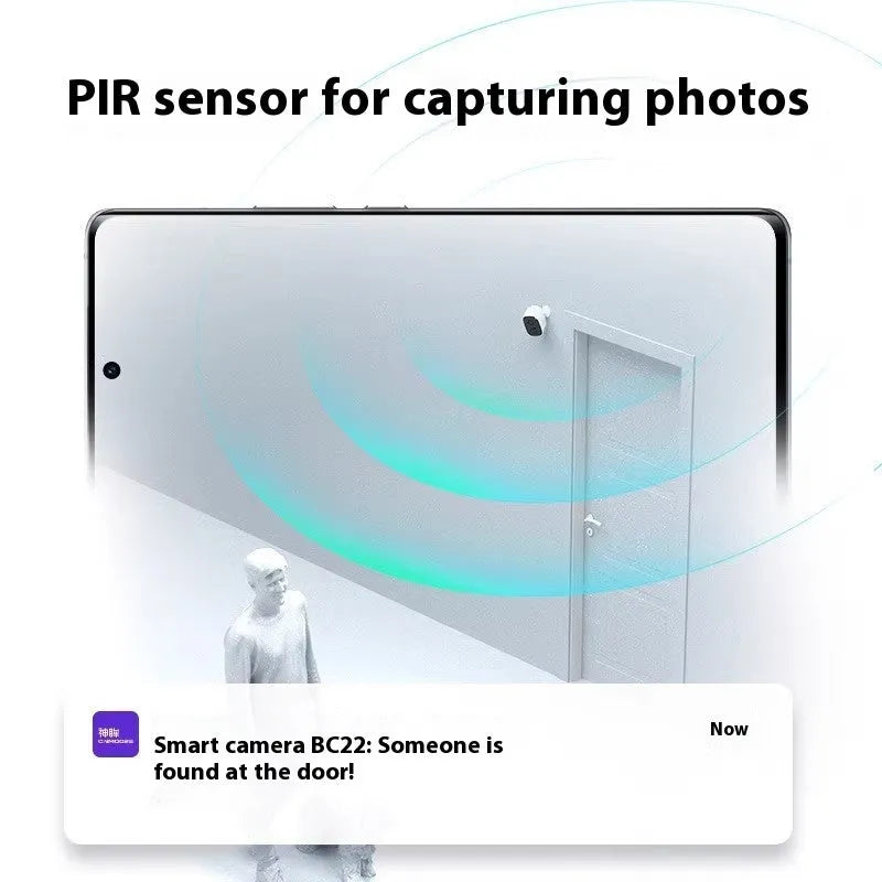 Battery-powered wireless indoor surveillance camera with 1.2 inch ball design