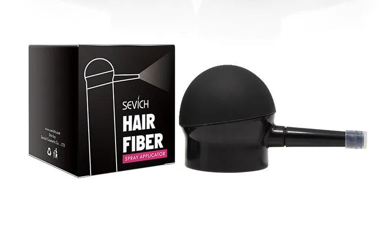 Green hair fiber spray applicator nozzle pump for precise application