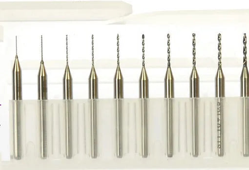 Set of imported tungsten carbide micro engraving bits for electronics and PCB processing