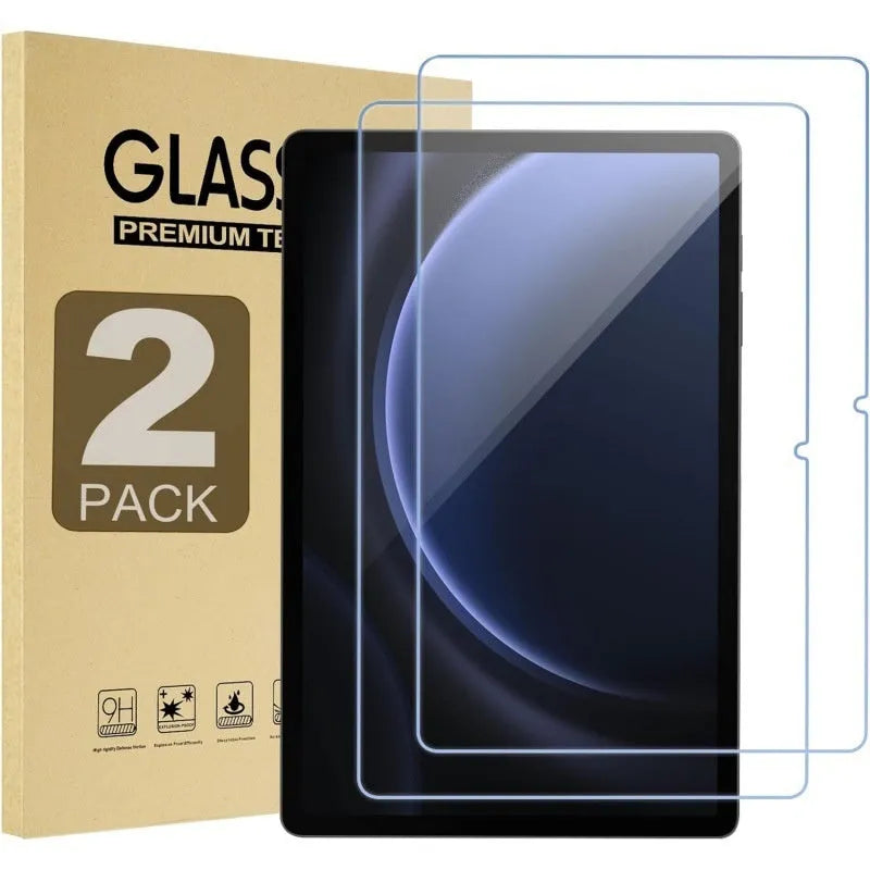 Samsung Galaxy Tab tempered glass screen protector in straight edge and arc edge designs.