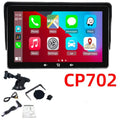 7 inch wireless CarPlay car display with suction cup mount and cigarette lighter connector