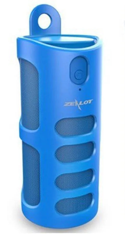 Bluetooth wireless speaker with 4000 mAh battery in black, blue, or red colour options