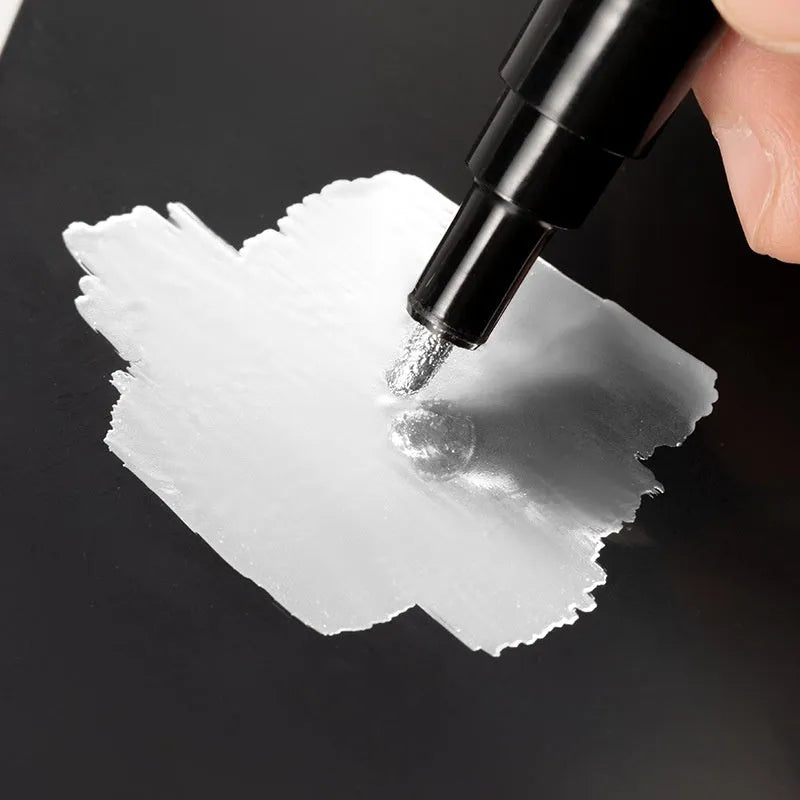 Waterproof mirror marker pen with 1mm or 2mm nib for writing on glass surfaces