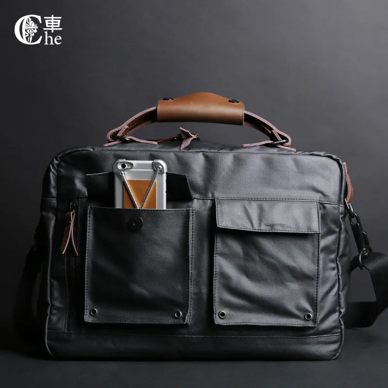 Dpark black single shoulder sling laptop bag for a 14 or 15 inch Lenovo laptop
