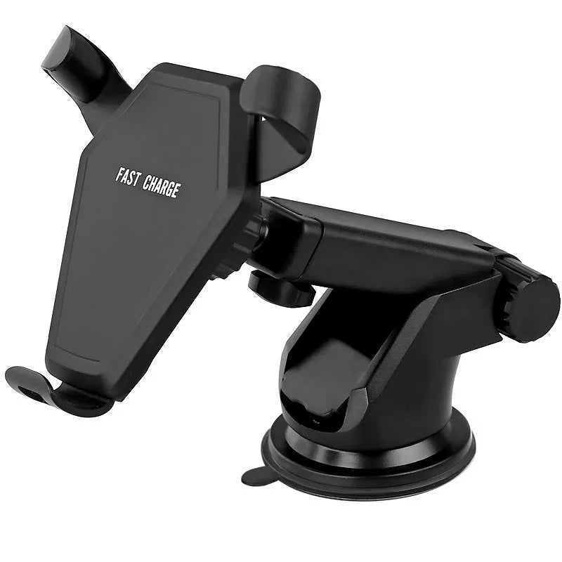Black car wireless charger magic array with Micro USB input for vehicle charging