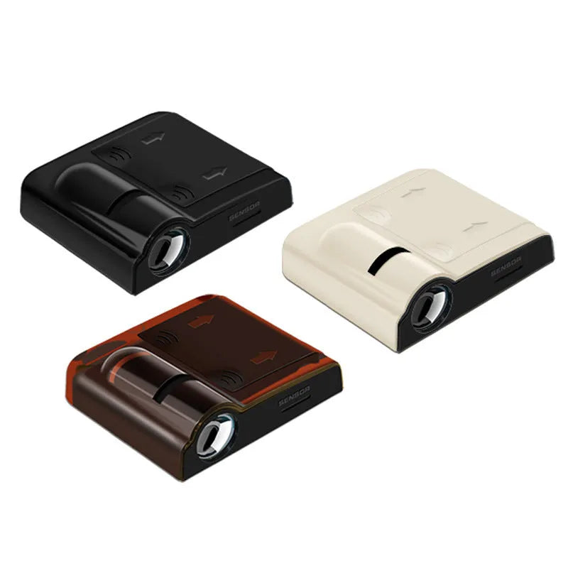 Black and beige car decorative projection radium lamp with ABS plastic casing