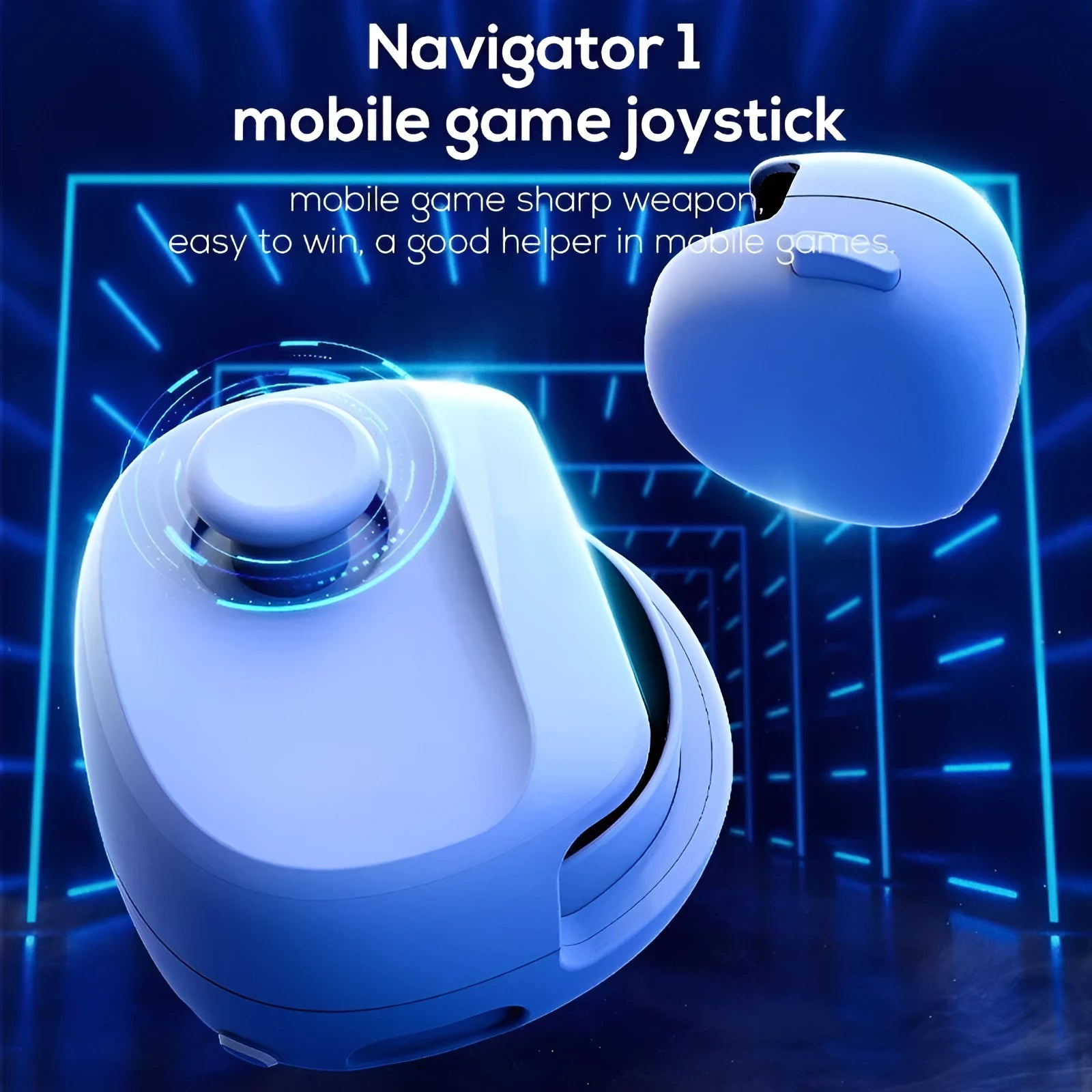 Mi Mo MB01 USB gaming stick controller in black or white colour measuring 8.8cm