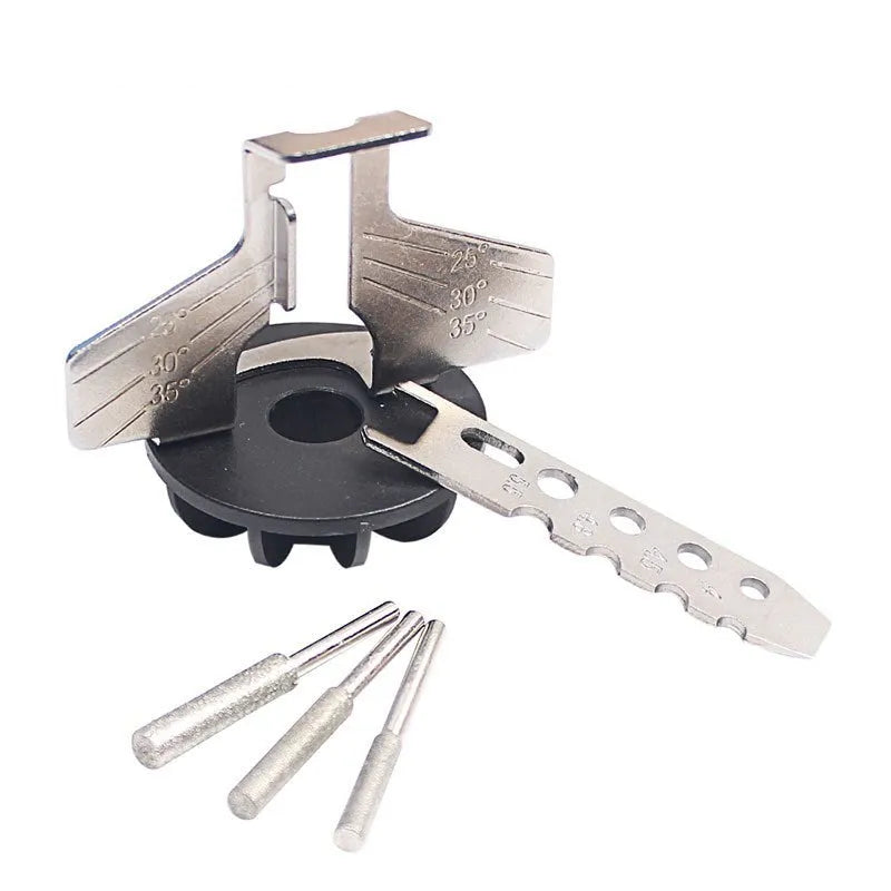 Silver-colour electric chain grinder accessories with metal construction for band saw blade sharpening