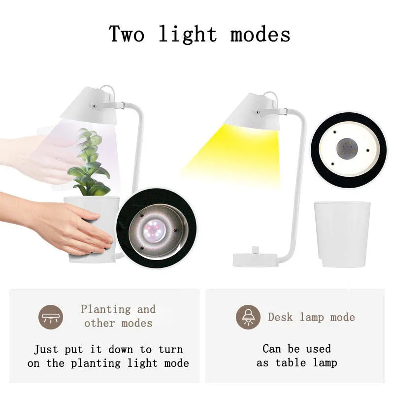 White plastic desktop hydroponic growth machine for soilless plant cultivation.