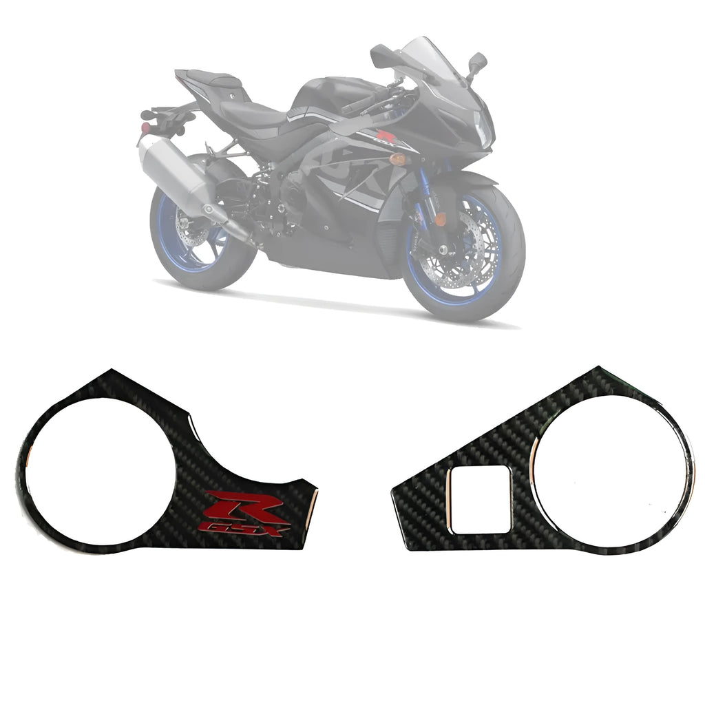 Black adhesive sticker for SUZUKI GSXR1000 L1 motorcycle carbon fibre upper plate