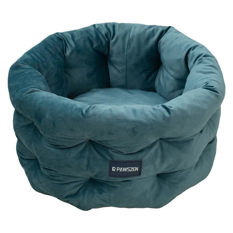 Cloth cat bed in beige, medium size 48x26cm, for cage use