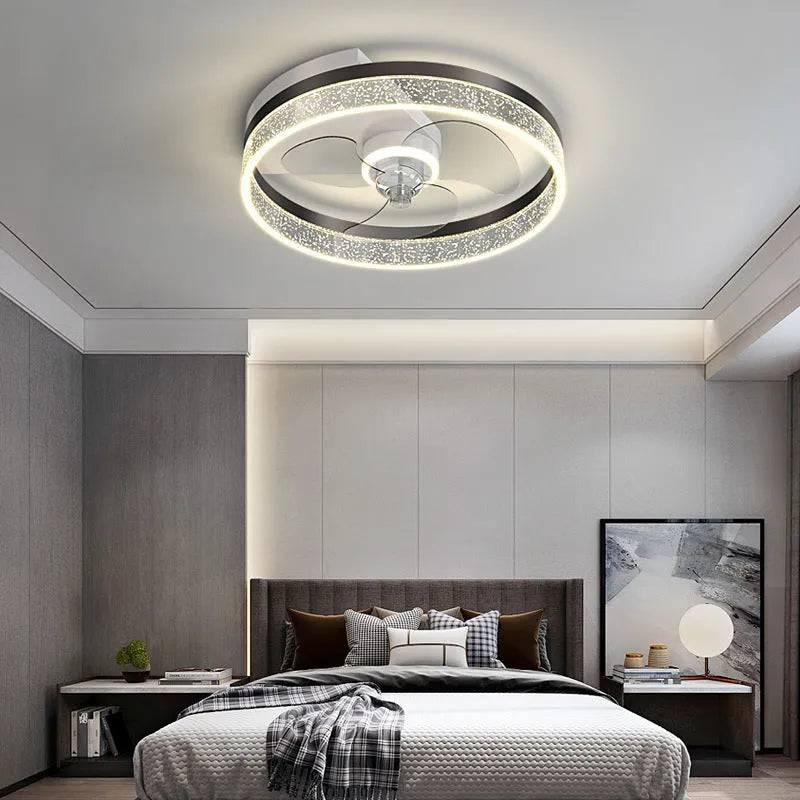 Simple modern Nordic-style white ceiling light with LED bulbs, designed for a child's bedroom.