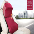 Memory foam car headrest and lumbar support pillow set in seven colour options