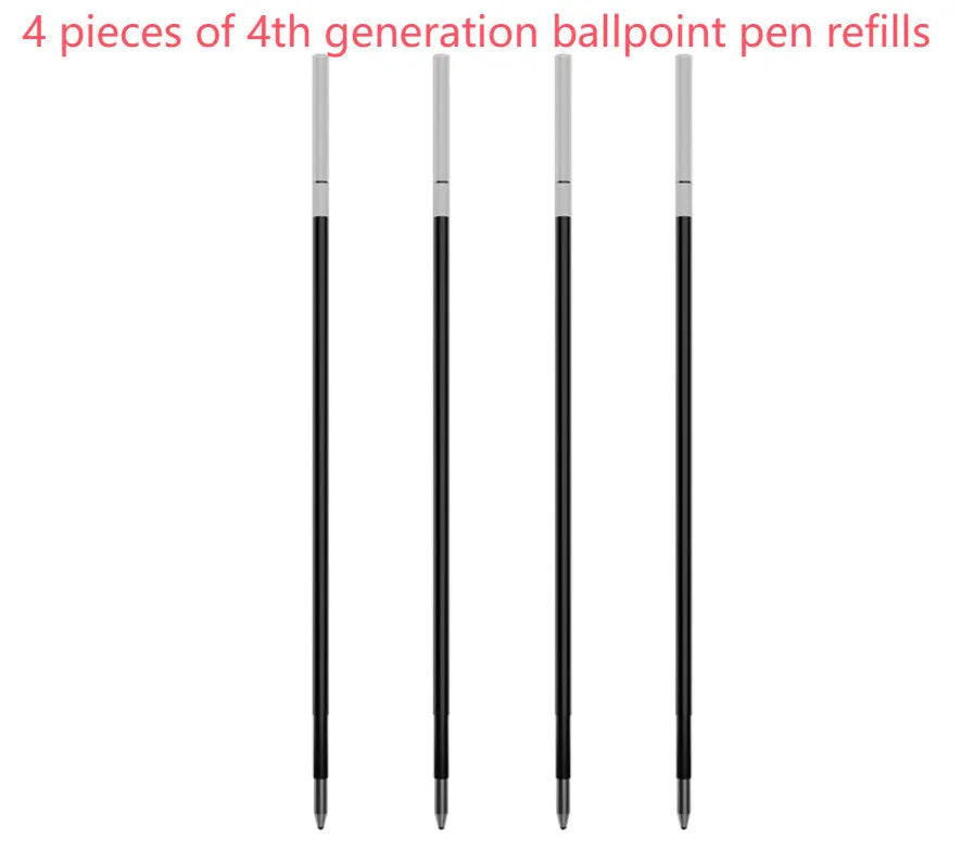 64-page 6-hole loose-leaf notebook refill paper pack with assorted ballpoint, pencil, and plastic pen refills