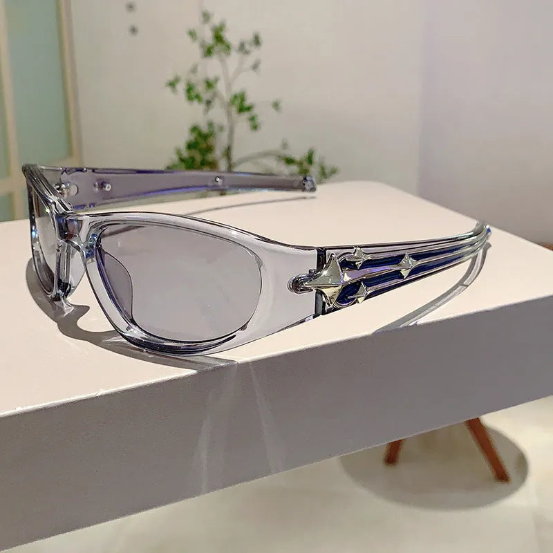 Windproof polycarbonate sunglasses with category 3 UV lenses in six colour options